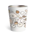 シャケのおみせやさん🐤🐟のともだちのつめあわせ (ｿﾌﾄ) Thermo Tumbler