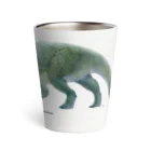 segasworksのTriceratops prorsus(トリケラトプス ・プロルスス)着彩画 Thermo Tumbler