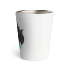 そのへんの黒猫の花よりなんとか Thermo Tumbler