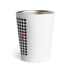 IOST_Supporter_CharityのIOSTバーサスデザイン③(菱形黒) Thermo Tumbler
