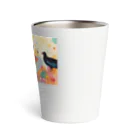 鳥救うSUZURIの『ウチの子になる？』【寄付付き商品】 Thermo Tumbler