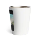 neko-kyannpuのネタTシャツ　「実家です」My parents' home. Thermo Tumbler