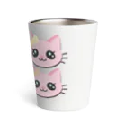 Illustrator Moca&Ram shopのこねこのミューミュー Thermo Tumbler