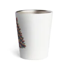 niko&PANDA shopのリスのクリスマス Thermo Tumbler