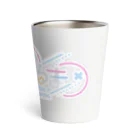 usabit.のぐっず屋さんの雨蜜ふぁるまロゴ Thermo Tumbler