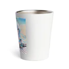 シロクマペンギンのエルフのサイバーピアニストの夏休み Thermo Tumbler