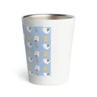 F_Illust_shopの白ぽめちゃんのパターンイラスト Thermo Tumbler