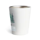 HappyFaceMarketの雪かきするクマ Thermo Tumbler