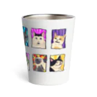 FuchsiaArtのCats Mood Thermo Tumbler