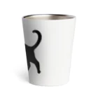 Teatime ティータイムの黒猫は見ていた　ねこ Thermo Tumbler