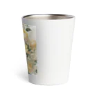 okierazaのペールイエローテーマの花束 Thermo Tumbler