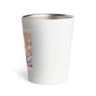 Yuya-Naganoの仲良く遊ぶ兄弟の猫 Thermo Tumbler