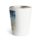 Animal Illustration shopのビション・フリーゼ　Bichon Frise　水彩画風 Thermo Tumbler