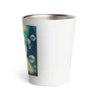 Stork_sanのにゃんともカラフルバブル Thermo Tumbler