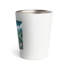 Pixel Art Goodsの万里の長城（pixel art） Thermo Tumbler