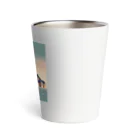 Pixel Art Goodsのモン・サン・ミシェル（pixel art） Thermo Tumbler