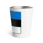 お絵かき屋さんのエストニアの国旗 Thermo Tumbler