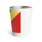 お絵かき屋さんのコンゴ共和国の国旗 Thermo Tumbler