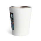 funny-itemsの亀型エイリアン、ピザを食す！ Thermo Tumbler