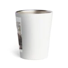 as -AIイラスト- のコーヒーと黒メガネ Thermo Tumbler