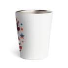 HappyFaceMarketのアメリカ独立記念日テディベア Happy 4th of July Thermo Tumbler