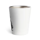 LONGSTONEの赤いピアスの着物美人 Thermo Tumbler