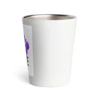 Future Starry Skyの紫色の薔薇 Thermo Tumbler