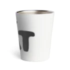 ちょこれーときゃっとの黒猫カカオたんの猫文字小物「CAT」 Thermo Tumbler