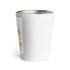 Miaws Shopの子猫とヒマワリ Thermo Tumbler