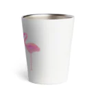 mojitoiro（もじといろ）のフラミンゴ  Flamingo Thermo Tumbler