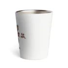 Forest birdsのエゾリスくん Thermo Tumbler