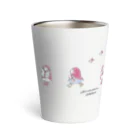 illustration akko shopのお散歩ずきんPink Thermo Tumbler