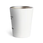 うちのあかりん家のmy dog Flat coated retriever Thermo Tumbler