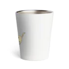 さことこ『カワウソのうに』の猫好き(あくびver.) Thermo Tumbler