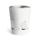 木ノ下商店のねことちょうちょ４連 Thermo Tumbler