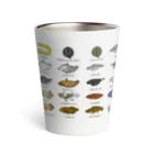 華廠楼(かしょうろう)のドット絵古代魚 Thermo Tumbler