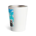 くろねこさんのくろねこさんと雪だるま Thermo Tumbler