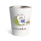 目つきの悪い猫＠いけやけいのTea timeにゃんこ Thermo Tumbler