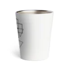 qi the shopのgeometry line 2  Thermo Tumbler