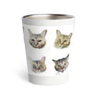 ヒカリタケウチのひげのながいねこ Thermo Tumbler