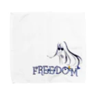 FREEDOM_K_のFREEDOM　ロングヘアー女子 タオルハンカチ