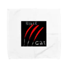 KING Games【コーラル】のブラックキャット「KG」 タオルハンカチ