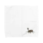 23_drawingの水彩画カブトムシ Towel Handkerchief