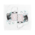 ヒャナヒュ-のナマケモノとマシュマロココア Towel Handkerchief