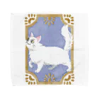 おーつぼ_jyujinのフサフサネコ2 Towel Handkerchief