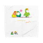 LittleLoroのCotolyrica ラブバード コザクラインコちゃんずA柄 Towel Handkerchief