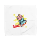 猫郎雑貨店の【猫郎雑貨店】KARATE　CAT Towel Handkerchief