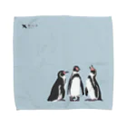 飛べない鳥のフンボルトペンギン Towel Handkerchief