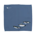 飛べない鳥のエンペラーペンギン Towel Handkerchief