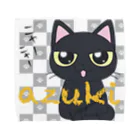 ざむの黒猫あずきたん Towel Handkerchief